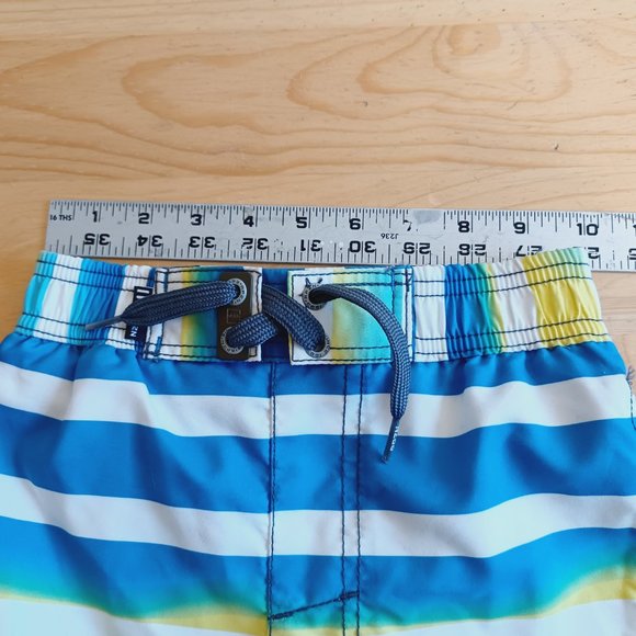 NEW! Ripzone Sz 4. Youth Swim Trunks Blue/Yellow Combo 3762 - Picture 10 of 11